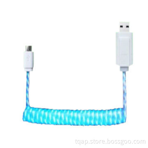 EL Light USB Spring Cable, 1.5m Length